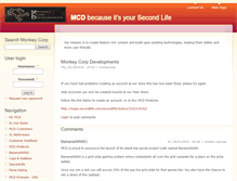 Tablet Screenshot of monkeycorp.co.uk